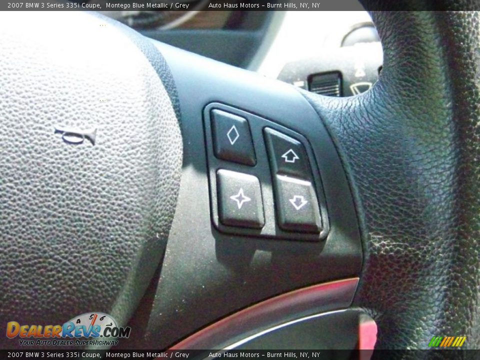 2007 BMW 3 Series 335i Coupe Montego Blue Metallic / Grey Photo #25