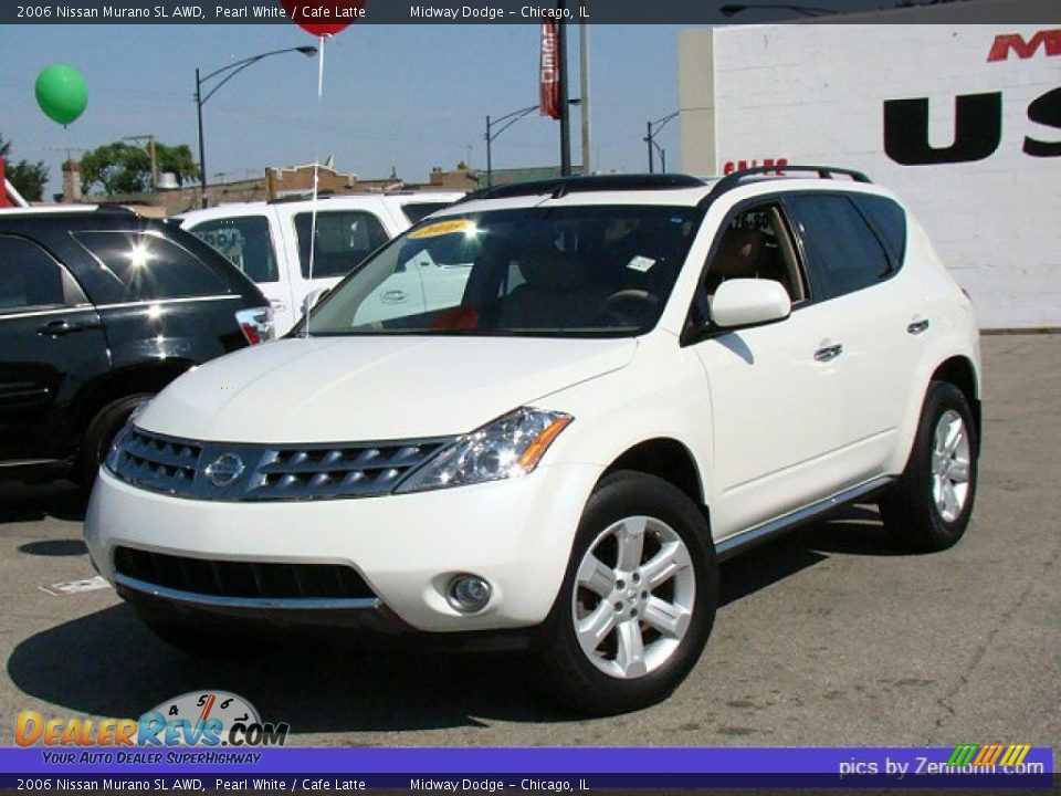 2006 Nissan Murano SL AWD Pearl White / Cafe Latte Photo 1