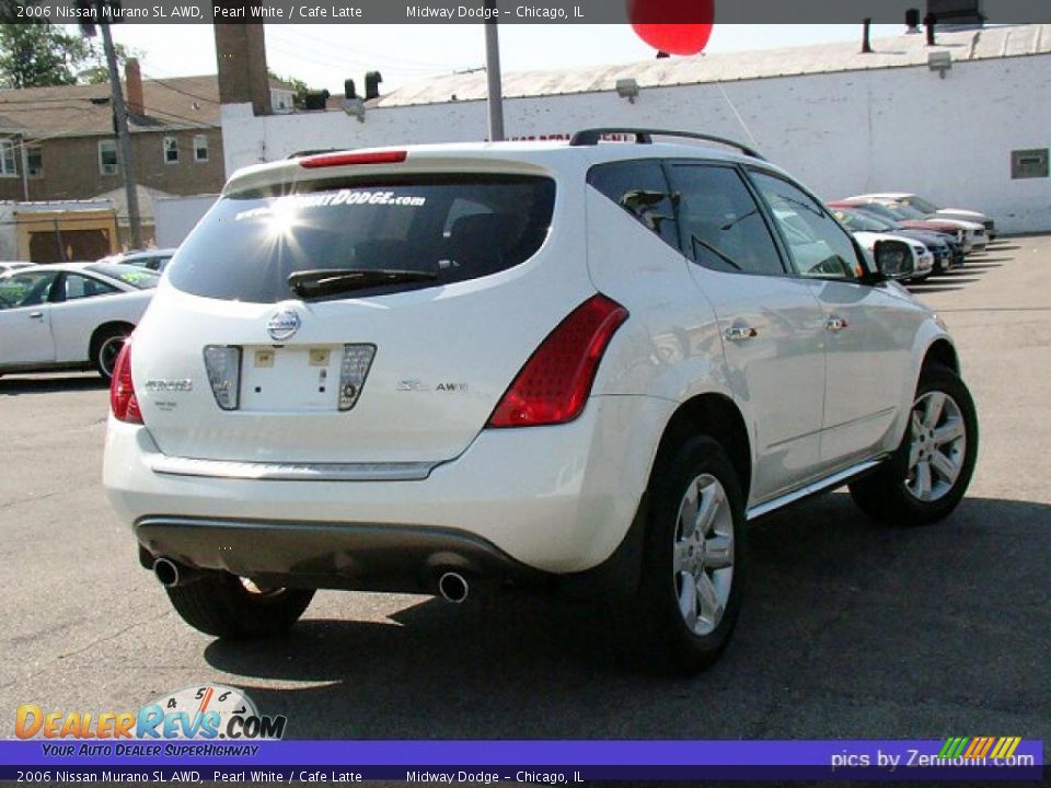 2006 Nissan Murano SL AWD Pearl White / Cafe Latte Photo #2