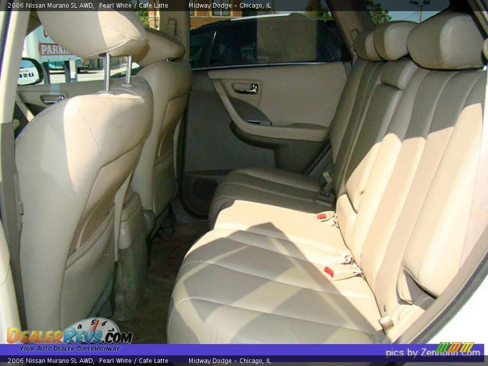 2006 Nissan Murano SL AWD Pearl White / Cafe Latte Photo #4