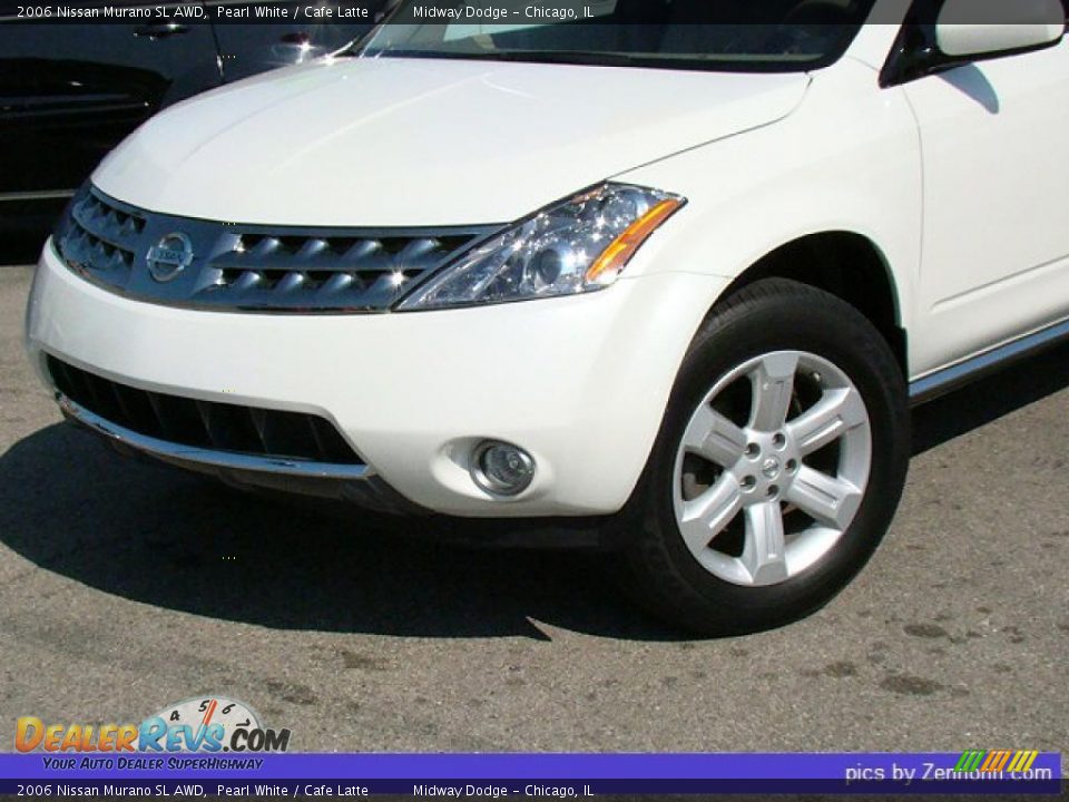 2006 Nissan Murano SL AWD Pearl White / Cafe Latte Photo #7