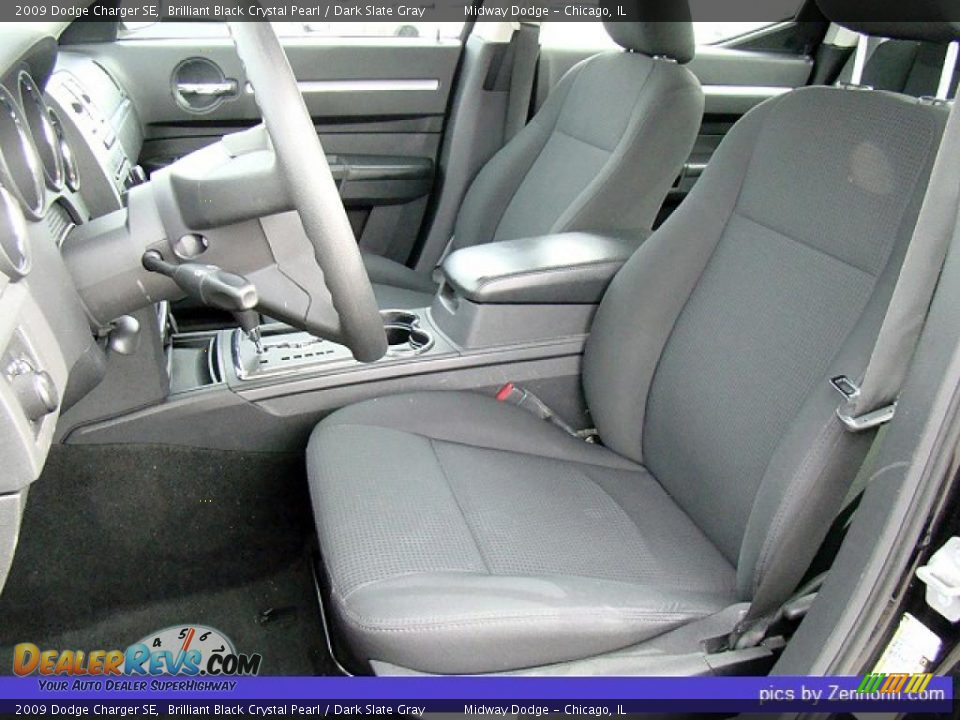 2009 Dodge Charger SE Brilliant Black Crystal Pearl / Dark Slate Gray Photo #3