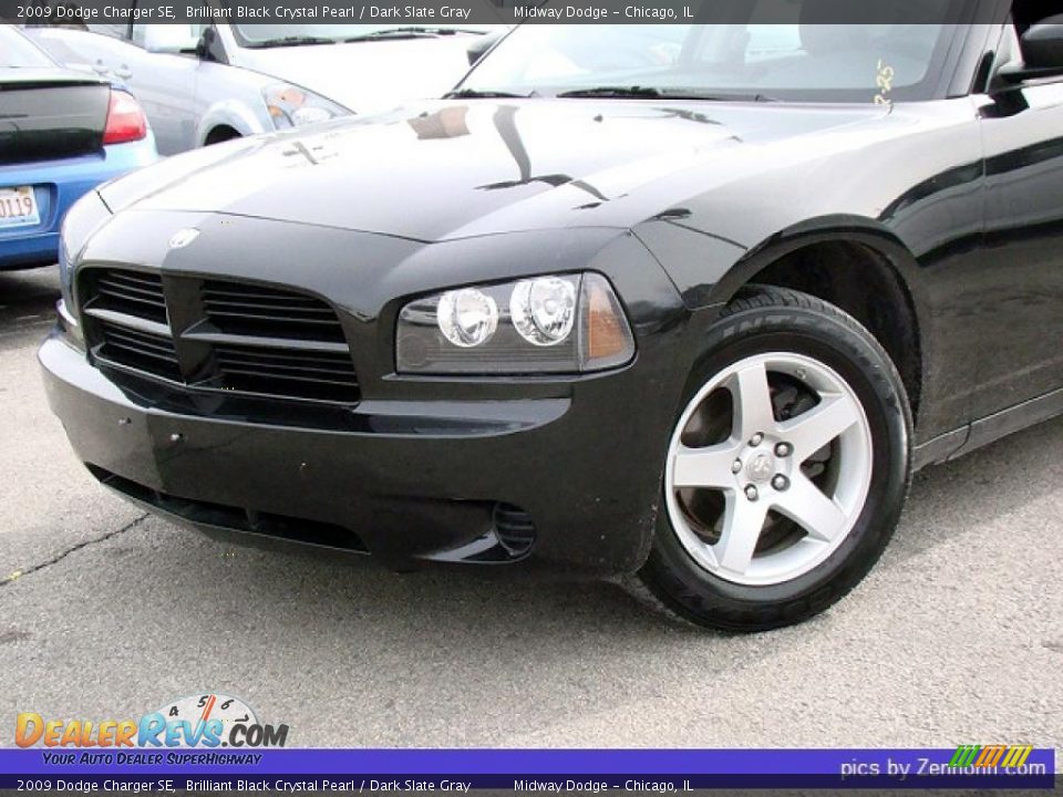 2009 Dodge Charger SE Brilliant Black Crystal Pearl / Dark Slate Gray Photo #7