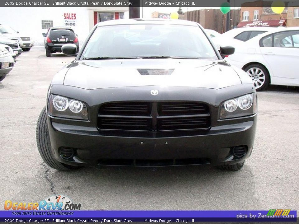 2009 Dodge Charger SE Brilliant Black Crystal Pearl / Dark Slate Gray Photo #8