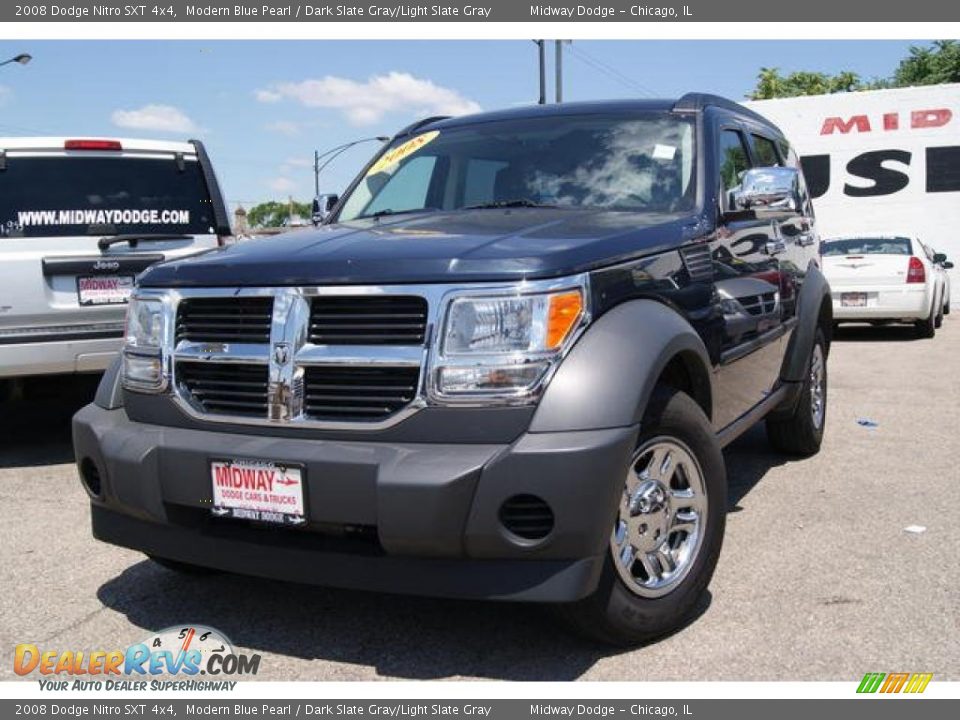 2008 Dodge Nitro SXT 4x4 Modern Blue Pearl / Dark Slate Gray/Light Slate Gray Photo #1