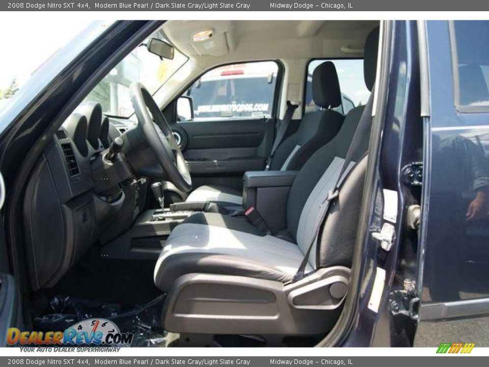 2008 Dodge Nitro SXT 4x4 Modern Blue Pearl / Dark Slate Gray/Light Slate Gray Photo #4