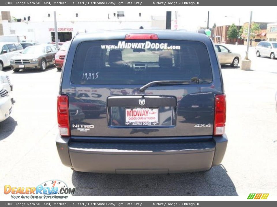 2008 Dodge Nitro SXT 4x4 Modern Blue Pearl / Dark Slate Gray/Light Slate Gray Photo #7