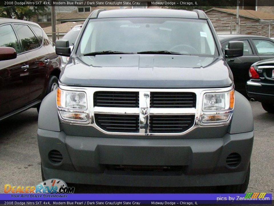 2008 Dodge Nitro SXT 4x4 Modern Blue Pearl / Dark Slate Gray/Light Slate Gray Photo #12