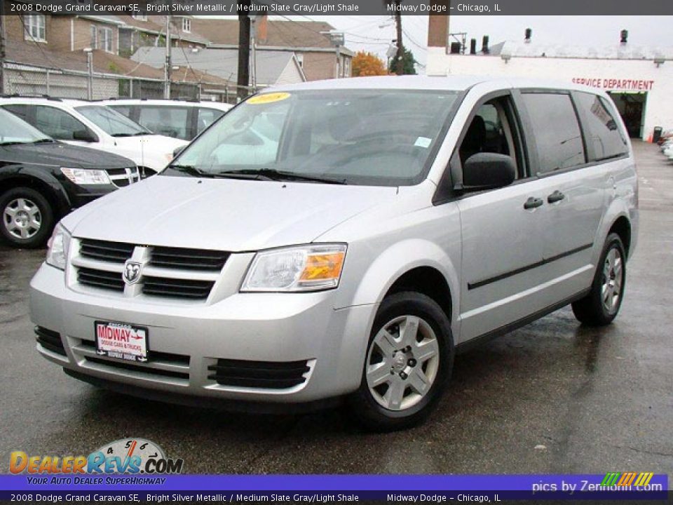 2008 Dodge Grand Caravan SE Bright Silver Metallic / Medium Slate Gray/Light Shale Photo #1