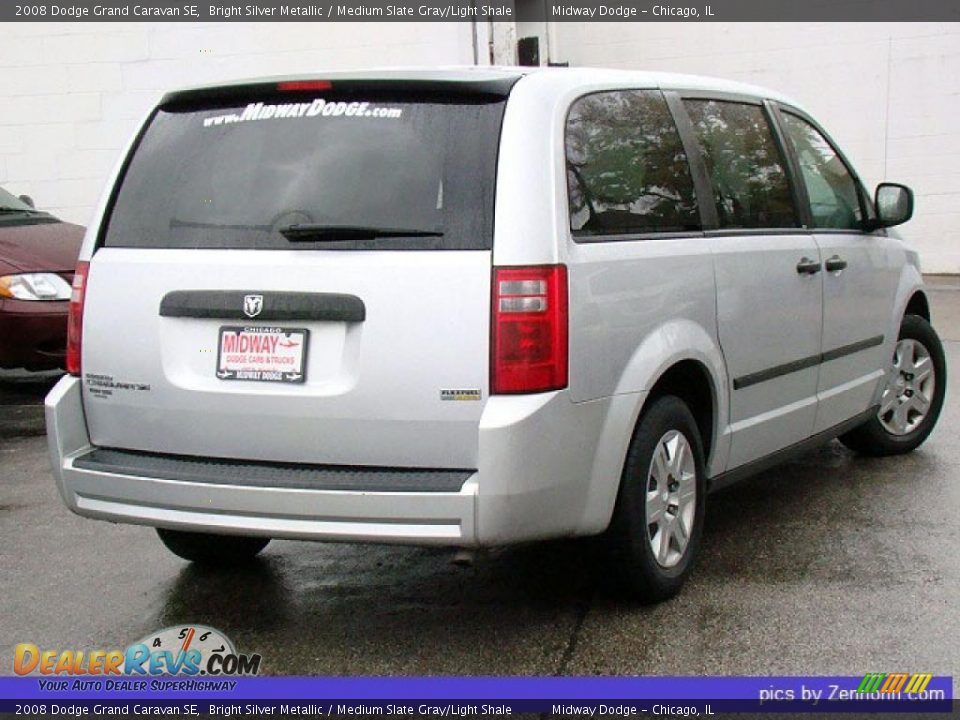 2008 Dodge Grand Caravan SE Bright Silver Metallic / Medium Slate Gray/Light Shale Photo #2