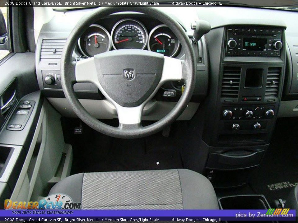 2008 Dodge Grand Caravan SE Bright Silver Metallic / Medium Slate Gray/Light Shale Photo #6