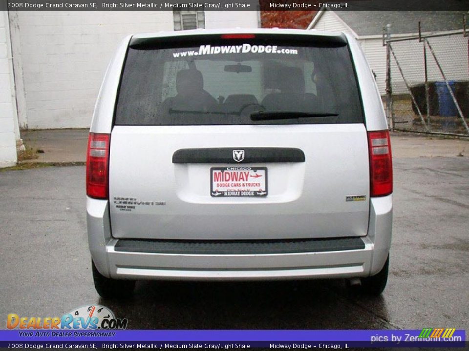 2008 Dodge Grand Caravan SE Bright Silver Metallic / Medium Slate Gray/Light Shale Photo #9