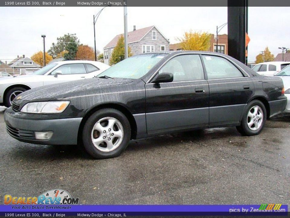 1998 Lexus ES 300 Black / Beige Photo #1