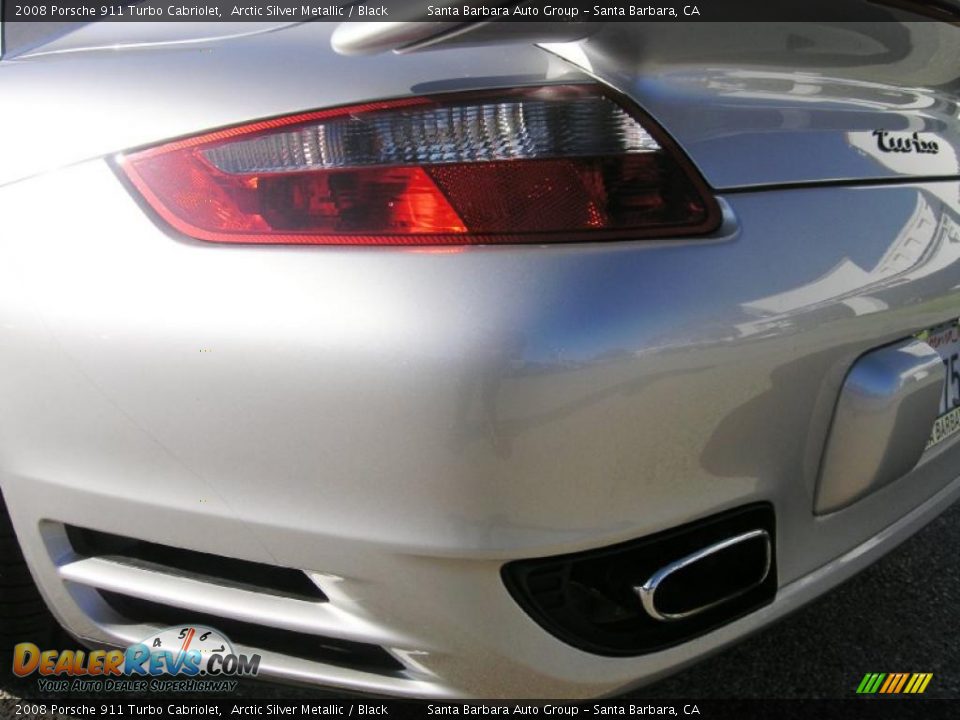 2008 Porsche 911 Turbo Cabriolet Arctic Silver Metallic / Black Photo #13