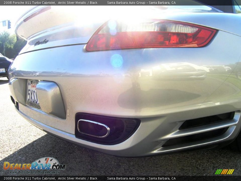2008 Porsche 911 Turbo Cabriolet Arctic Silver Metallic / Black Photo #15