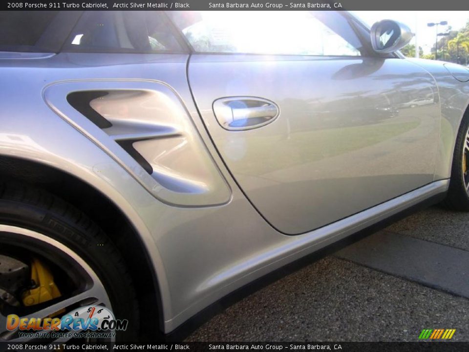 2008 Porsche 911 Turbo Cabriolet Arctic Silver Metallic / Black Photo #16