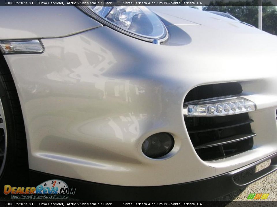 2008 Porsche 911 Turbo Cabriolet Arctic Silver Metallic / Black Photo #18