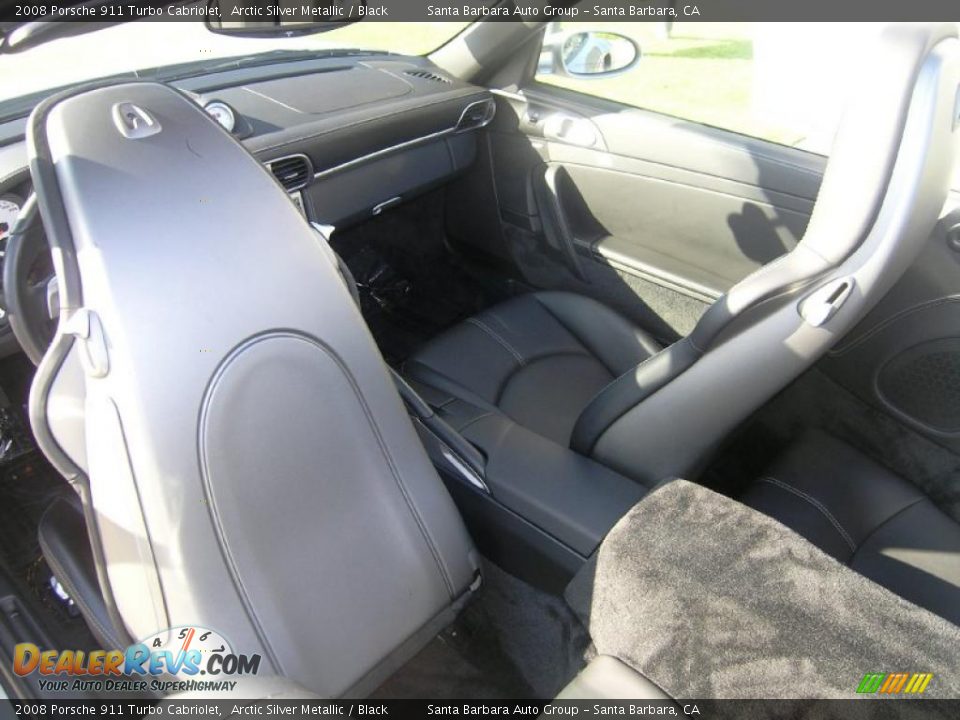 2008 Porsche 911 Turbo Cabriolet Arctic Silver Metallic / Black Photo #24