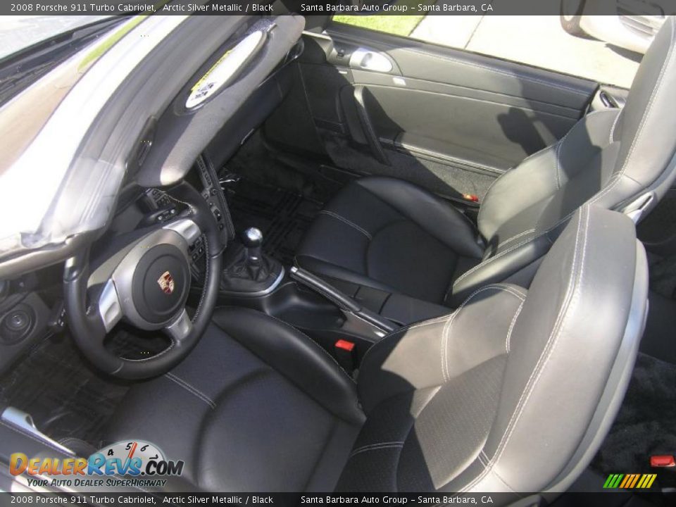 2008 Porsche 911 Turbo Cabriolet Arctic Silver Metallic / Black Photo #26