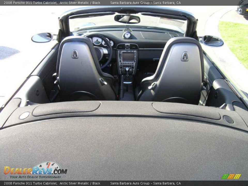2008 Porsche 911 Turbo Cabriolet Arctic Silver Metallic / Black Photo #31