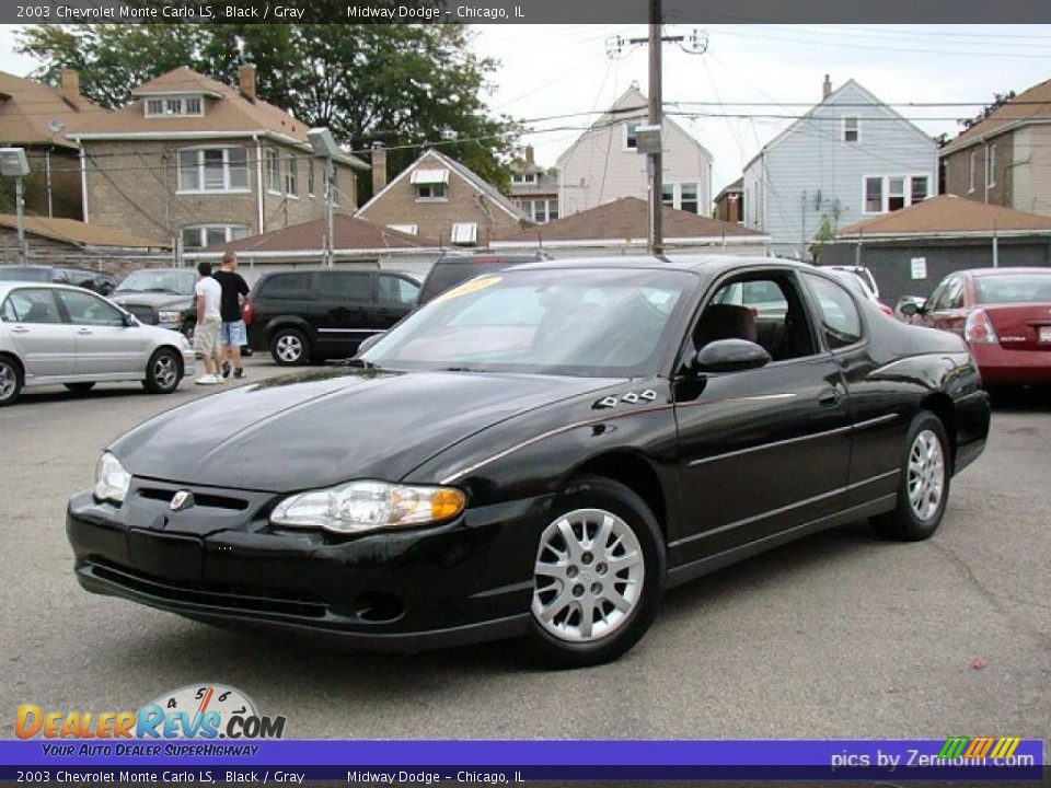 2003 Chevrolet Monte Carlo LS Black / Gray Photo #1