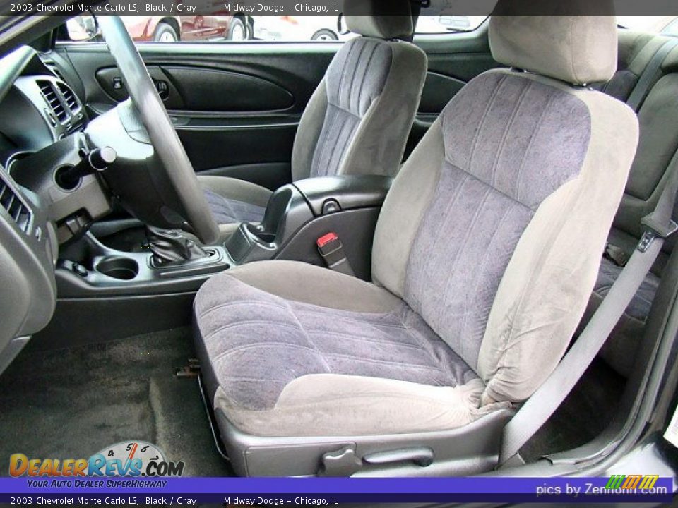 2003 Chevrolet Monte Carlo LS Black / Gray Photo #3