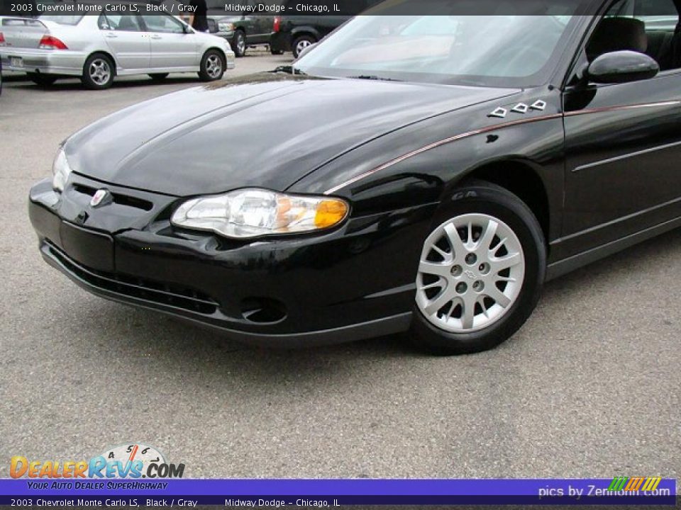 2003 Chevrolet Monte Carlo LS Black / Gray Photo #7