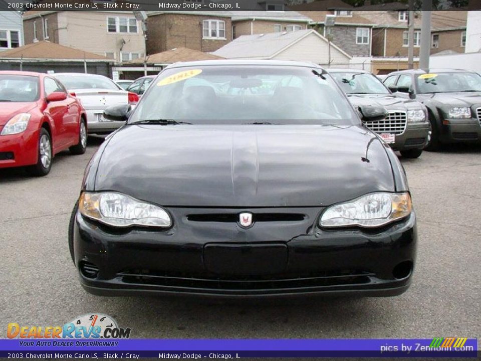 2003 Chevrolet Monte Carlo LS Black / Gray Photo #8