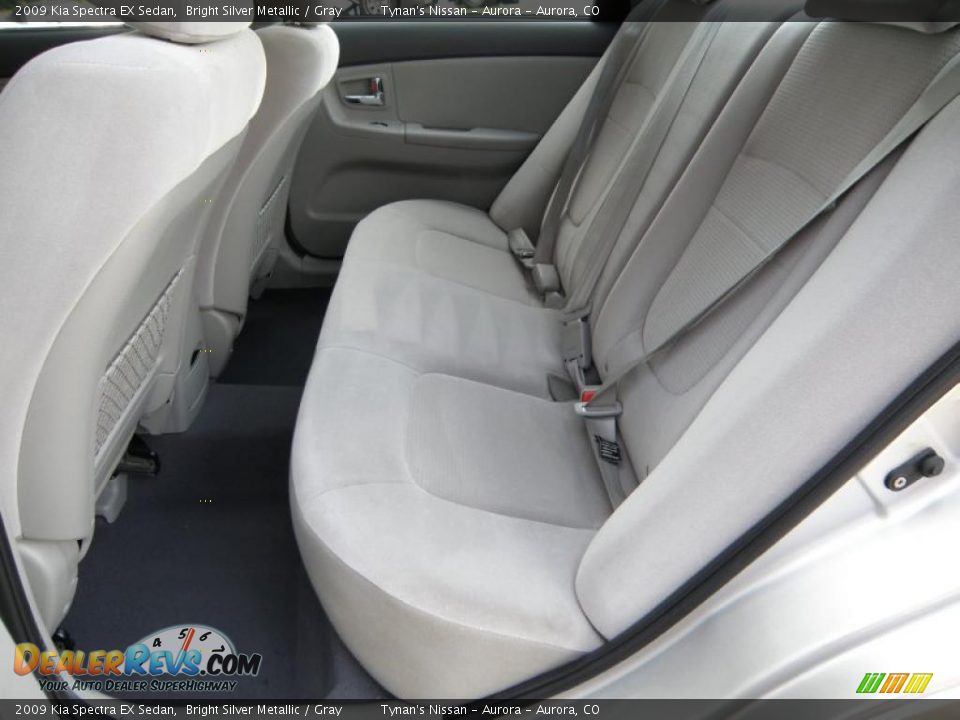 2009 Kia Spectra EX Sedan Bright Silver Metallic / Gray Photo #8