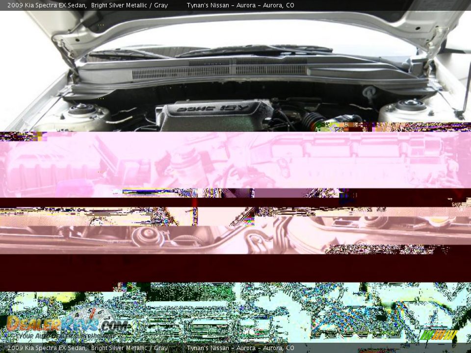 2009 Kia Spectra EX Sedan Bright Silver Metallic / Gray Photo #18