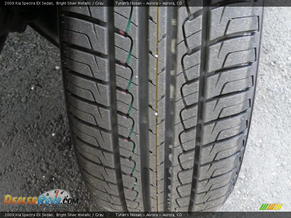 2009 Kia Spectra EX Sedan Bright Silver Metallic / Gray Photo #20