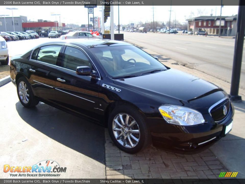 2006 Buick Lucerne CXS Black Onyx / Tuxedo Blue/Shale Photo #3