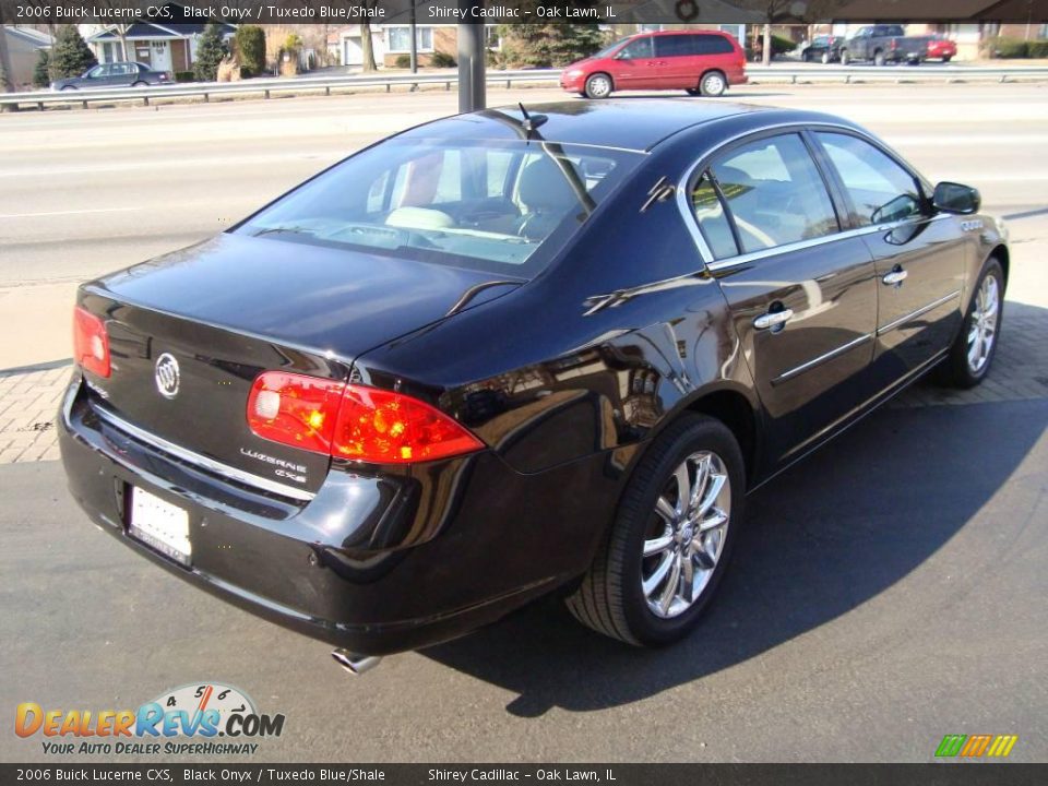 2006 Buick Lucerne CXS Black Onyx / Tuxedo Blue/Shale Photo #4