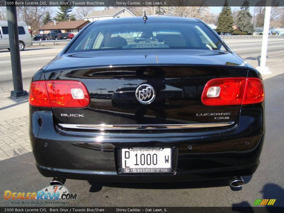 2006 Buick Lucerne CXS Black Onyx / Tuxedo Blue/Shale Photo #7