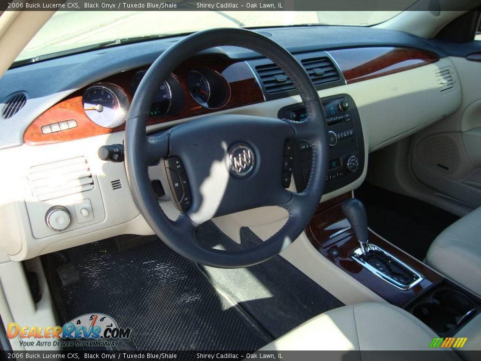 2006 Buick Lucerne CXS Black Onyx / Tuxedo Blue/Shale Photo #10