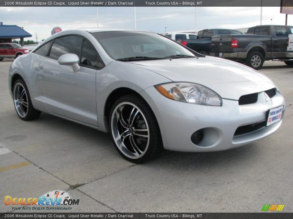 2006 Mitsubishi Eclipse GS Coupe Liquid Silver Metallic / Dark Charcoal Photo #11