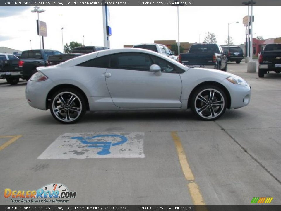 2006 Mitsubishi Eclipse GS Coupe Liquid Silver Metallic / Dark Charcoal Photo #12