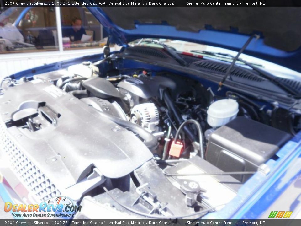 2004 Chevrolet Silverado 1500 Z71 Extended Cab 4x4 Arrival Blue Metallic / Dark Charcoal Photo #9