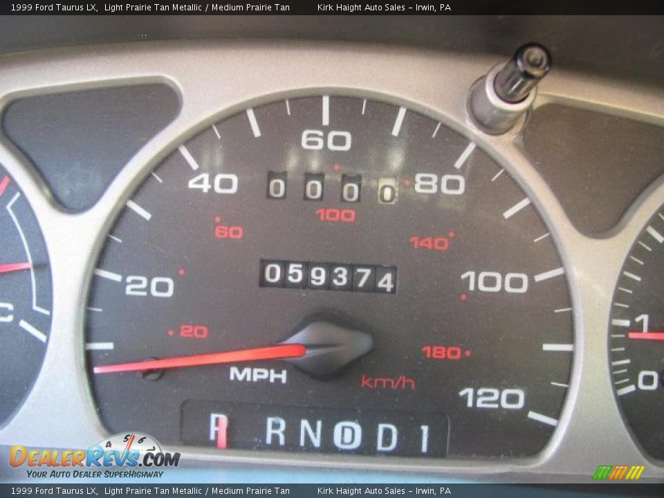 1999 Ford Taurus LX Light Prairie Tan Metallic / Medium Prairie Tan Photo #9