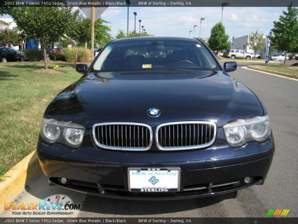 2003 BMW 7 Series 745Li Sedan Orient Blue Metallic / Black/Black Photo #1