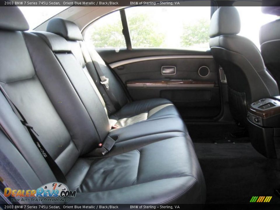 2003 BMW 7 Series 745Li Sedan Orient Blue Metallic / Black/Black Photo #10