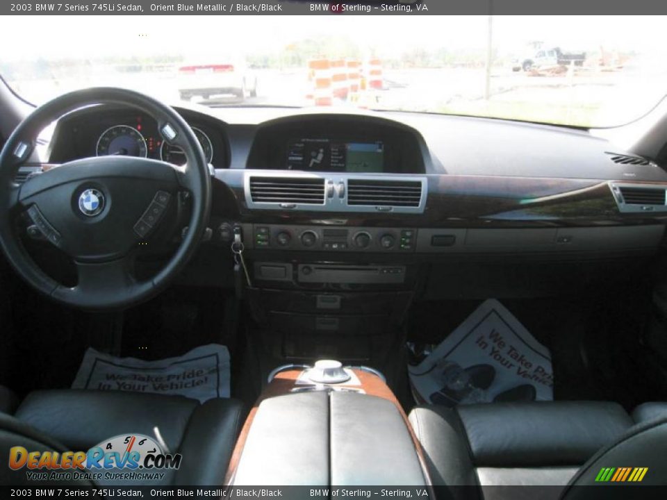 2003 BMW 7 Series 745Li Sedan Orient Blue Metallic / Black/Black Photo #11