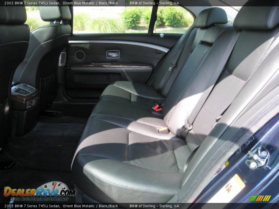 2003 BMW 7 Series 745Li Sedan Orient Blue Metallic / Black/Black Photo #13