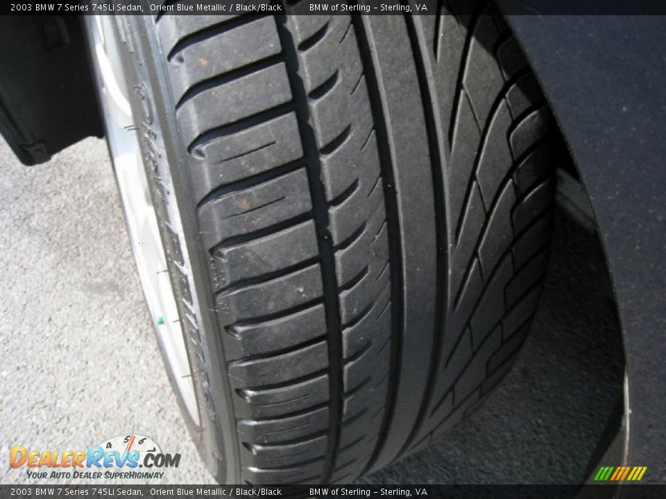 2003 BMW 7 Series 745Li Sedan Orient Blue Metallic / Black/Black Photo #18