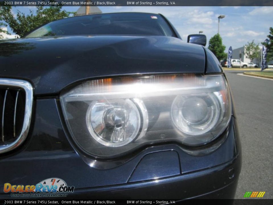 2003 BMW 7 Series 745Li Sedan Orient Blue Metallic / Black/Black Photo #19