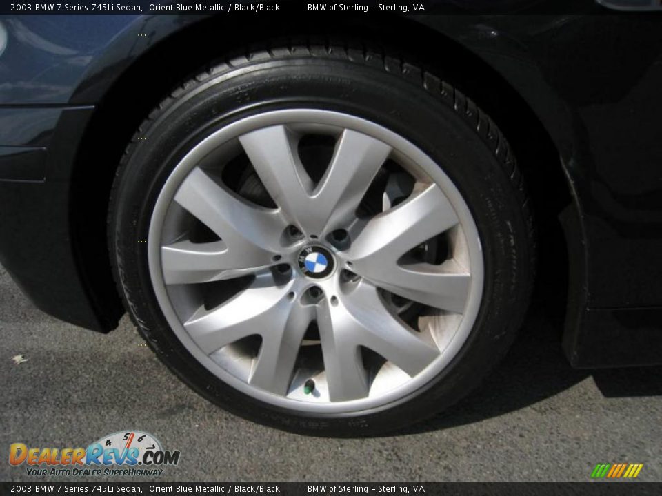2003 BMW 7 Series 745Li Sedan Orient Blue Metallic / Black/Black Photo #21