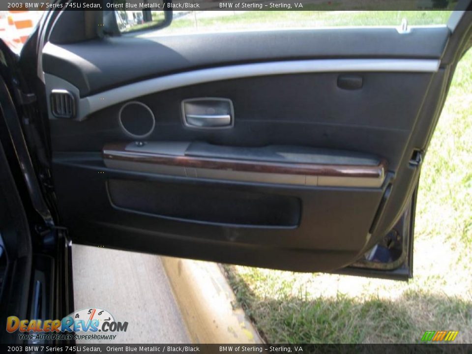 2003 BMW 7 Series 745Li Sedan Orient Blue Metallic / Black/Black Photo #26