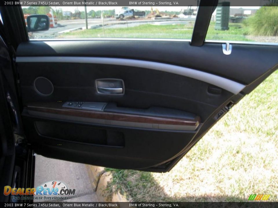 2003 BMW 7 Series 745Li Sedan Orient Blue Metallic / Black/Black Photo #27