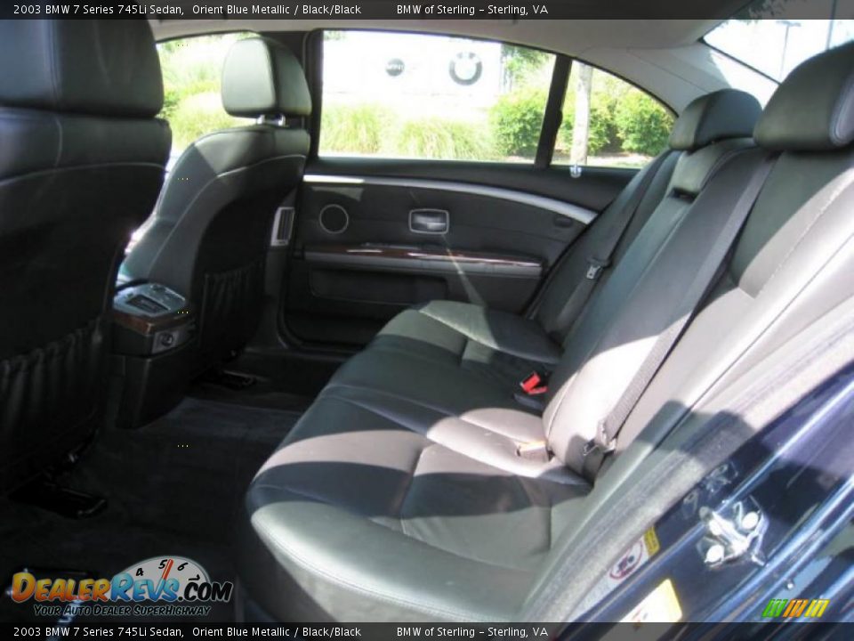 2003 BMW 7 Series 745Li Sedan Orient Blue Metallic / Black/Black Photo #29