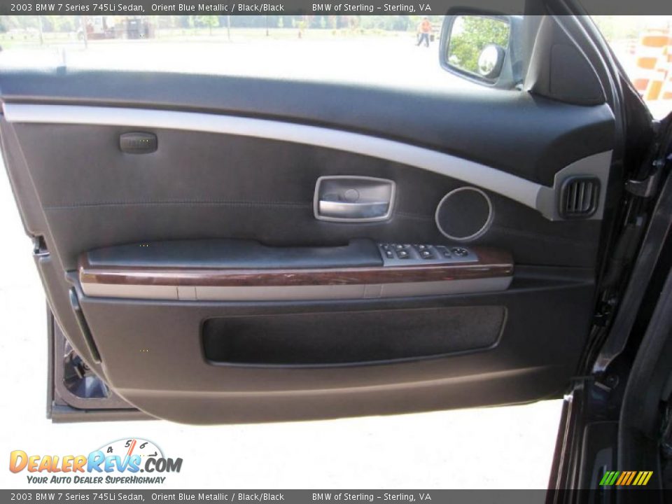 2003 BMW 7 Series 745Li Sedan Orient Blue Metallic / Black/Black Photo #30